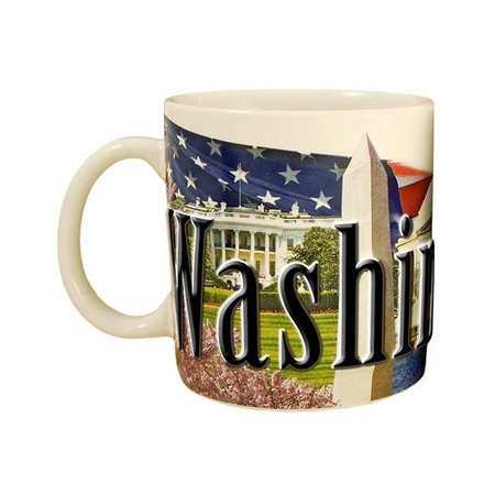 AMERICAWARE Americaware SMWDC03 Washington DC 18 oz Full Color Relief Mug SMWDC03